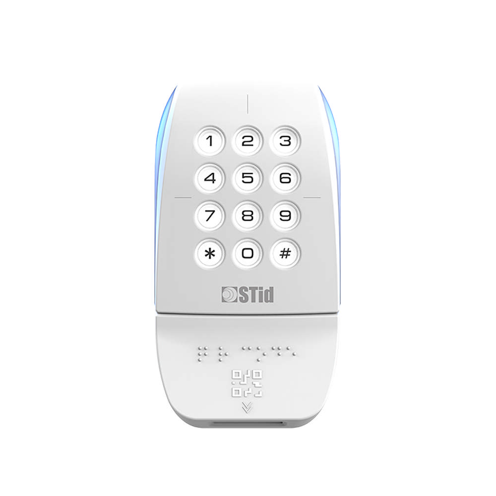 STID Architect - BLE-QR-OSDP-Mifare-Key-White